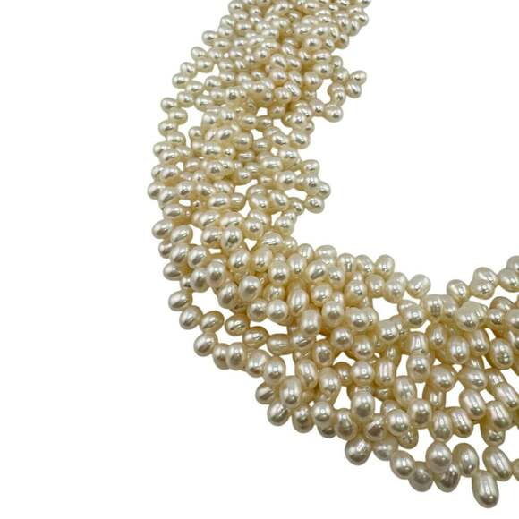 TIFFANY & Co. Tiffany Torsade Faux Pearl Necklace Chain White Women's